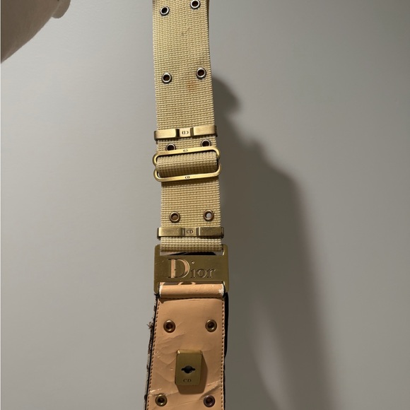 Dior Vintage Columbus Beige and Brown Shoulder Bag - Picture 5 of 6